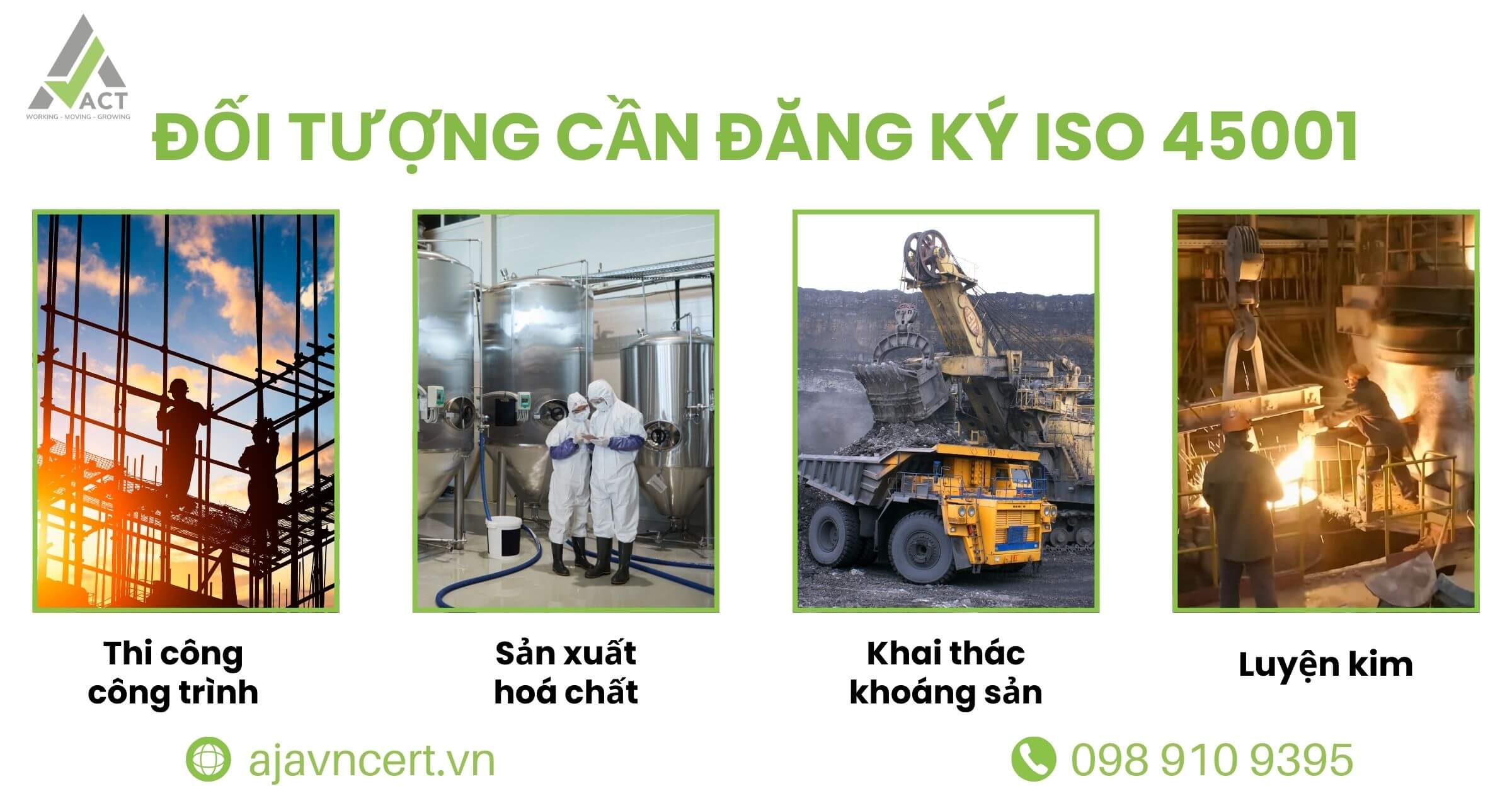 Đối tượng đăng ký ISO 45001